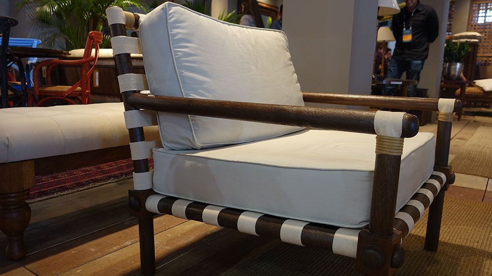 Achei esse poltrona chic chic viu. É da Fibras Arte