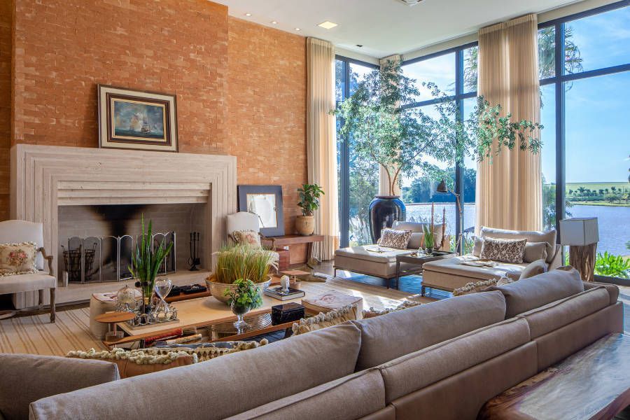 mobiliário atemporal em área social ampla